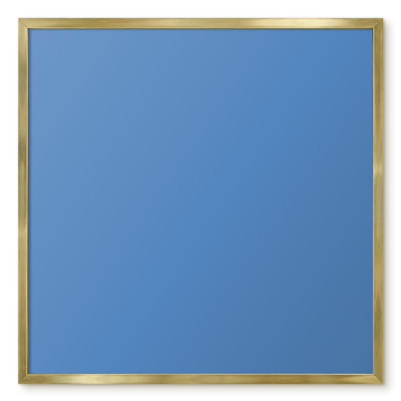 Tablica Do Magnesów Tulup 50x50 cm Kolor niebieski - Złota rama Do biura, sypialni 1 szt.