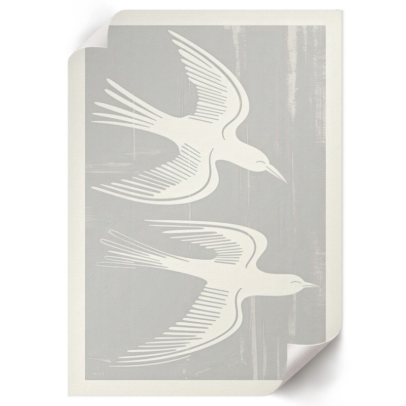 Plakat Do Łazienki ArtPrintCave 21x29,7 cm Ptaki minimalistyczne Leo "Orbit" Wagner 1 szt.