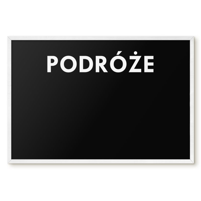 Tablica Magnetyczna Do Notatek Tulup 60x40 cm Podróże 7 - Biała rama Do salonu, sypialni 1 szt.