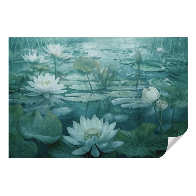 Fototapeta samoprzylepna Wallfluent 104x70 cm Wodne kwiaty Dla Miłośników Natury I Spokoju 1 szt.