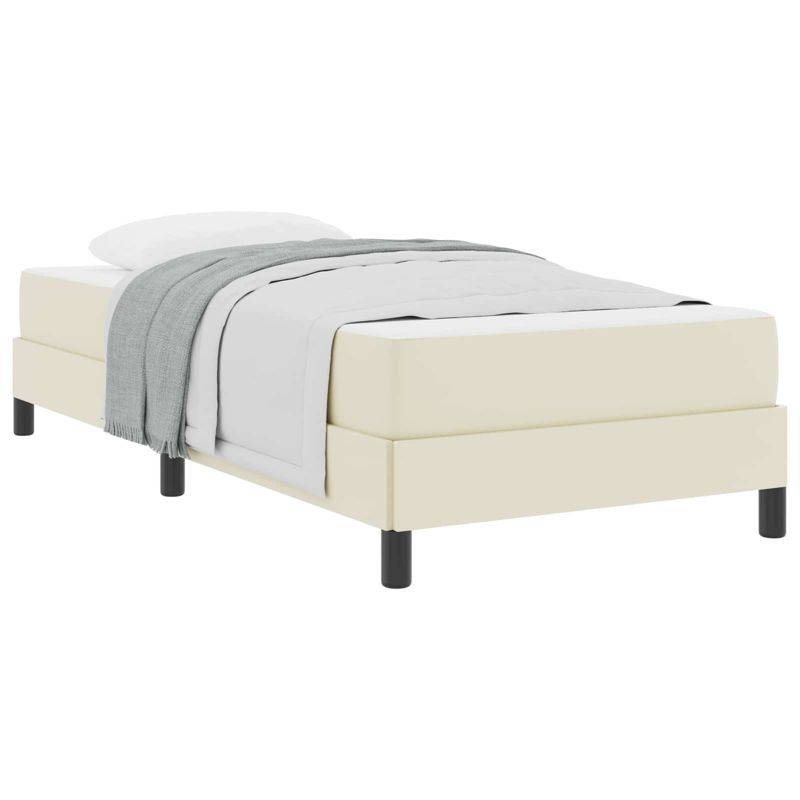 Łóżko Kontynentalne WaszeMeble z Materacem 80x200 cm Kremowe WM-3398600 1 szt.