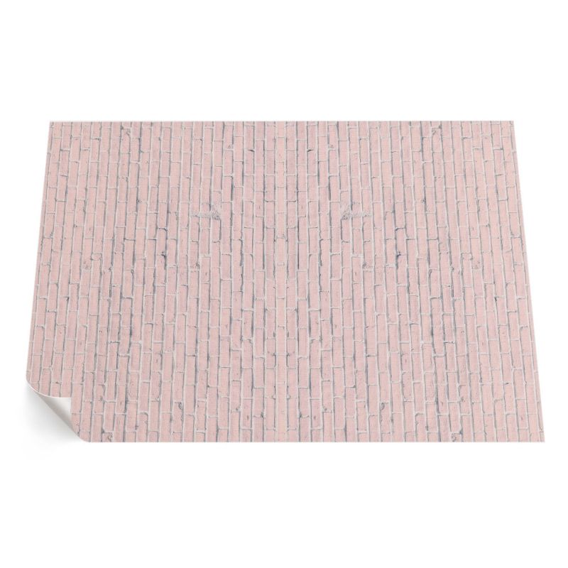 Dywan Winylowy Zewnętrzny ArtPrintCave 140x210 cm Drobna pastelowa cegiełka ściana 1 szt.