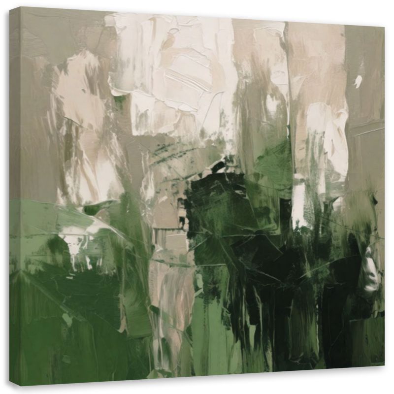 Obraz Feeby Abstrakcja Natura Zieleń 50x50cm 1szt