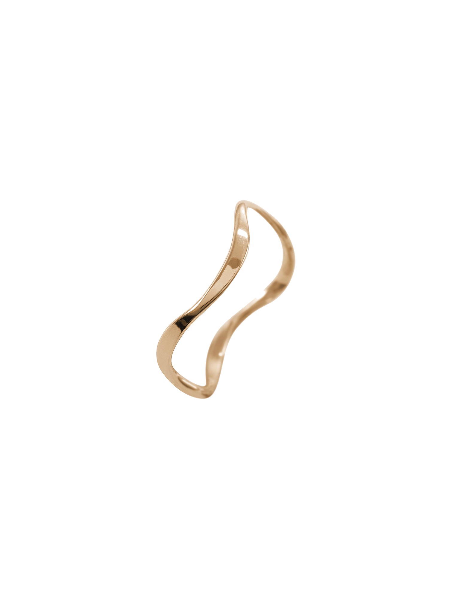 Anello Ring N°1 - cienka obrączka o nieregularnym, falistym kształcie, 15