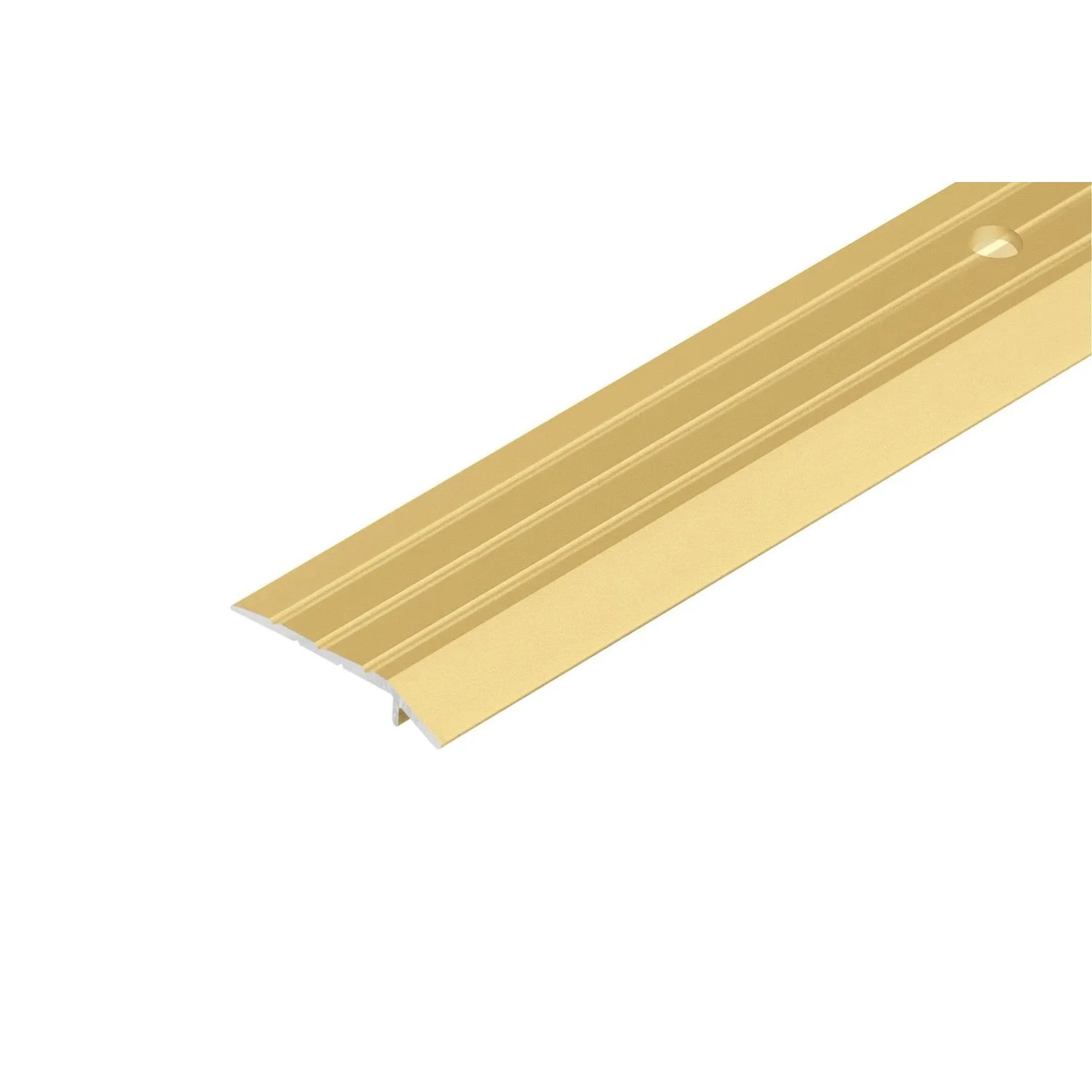 Cezar Profil progowy skośny Złoty aluminiowy 5x30x2500