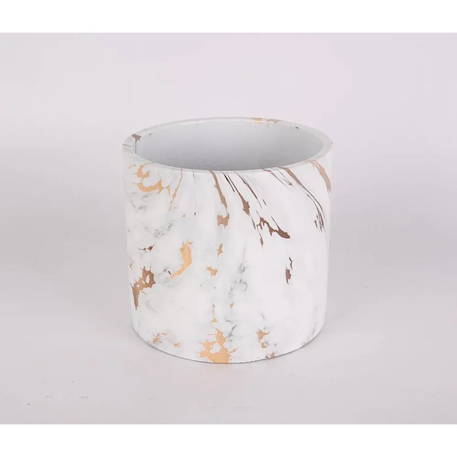 Osłonka Marble Gold cementowa - śr. 20 cm