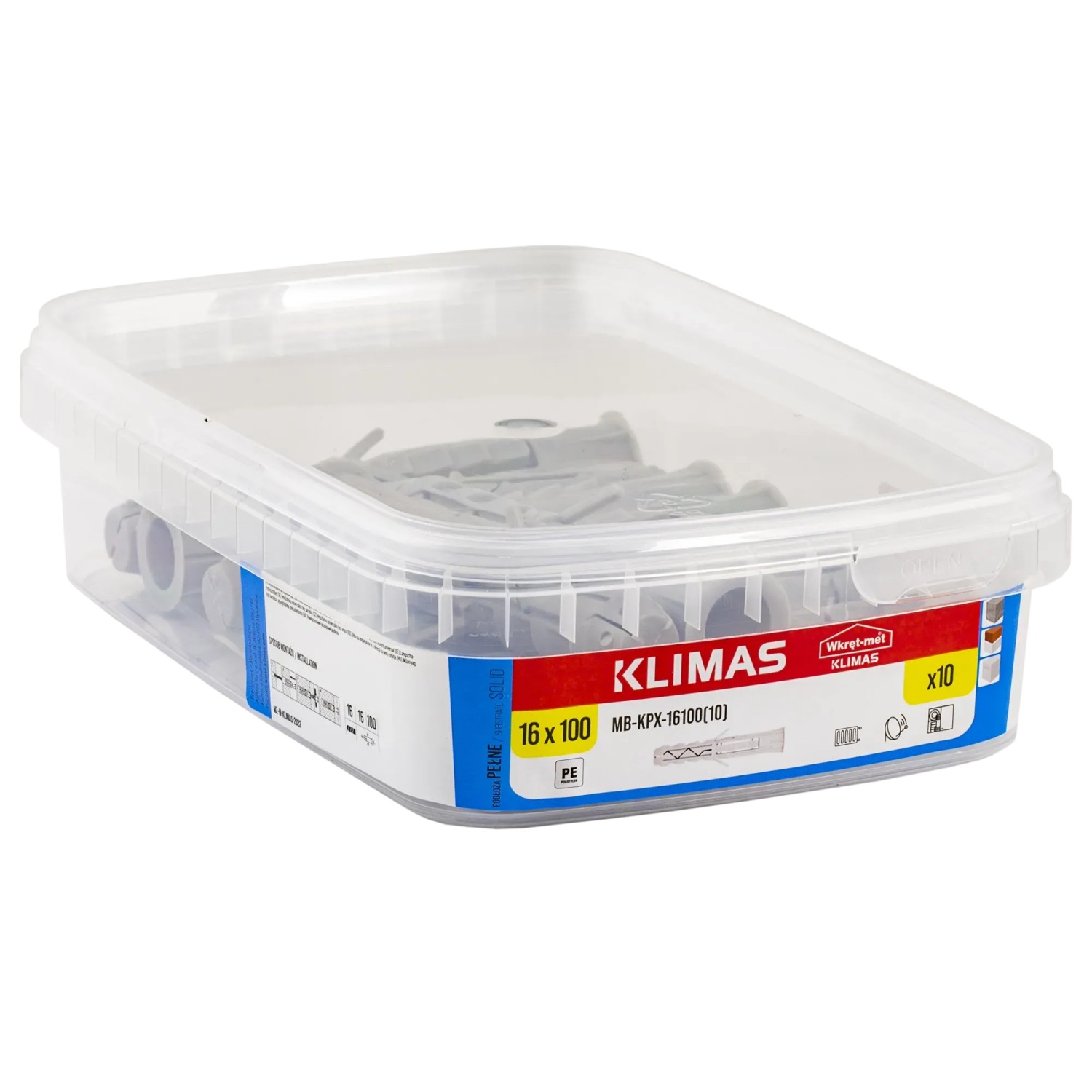Klimas Koszulka kołka rozporowego 16x100 mm