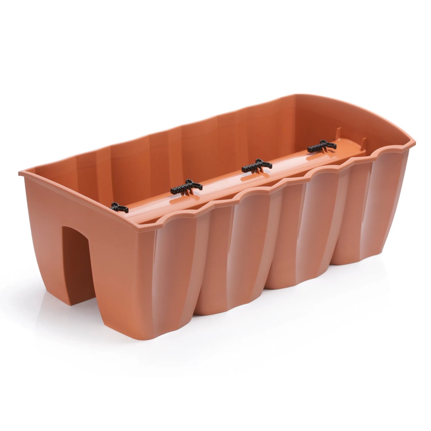 Prosperplast Skrzynka na barierkę Crown DCRO600 terrakota 18 l