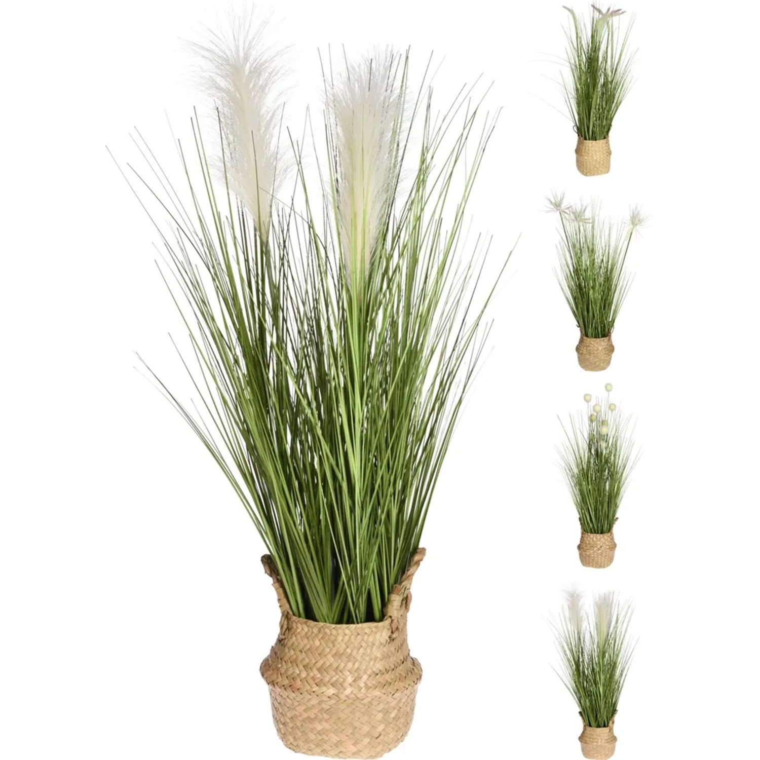 Trawa w koszyku sztuczna mix wys.75cm