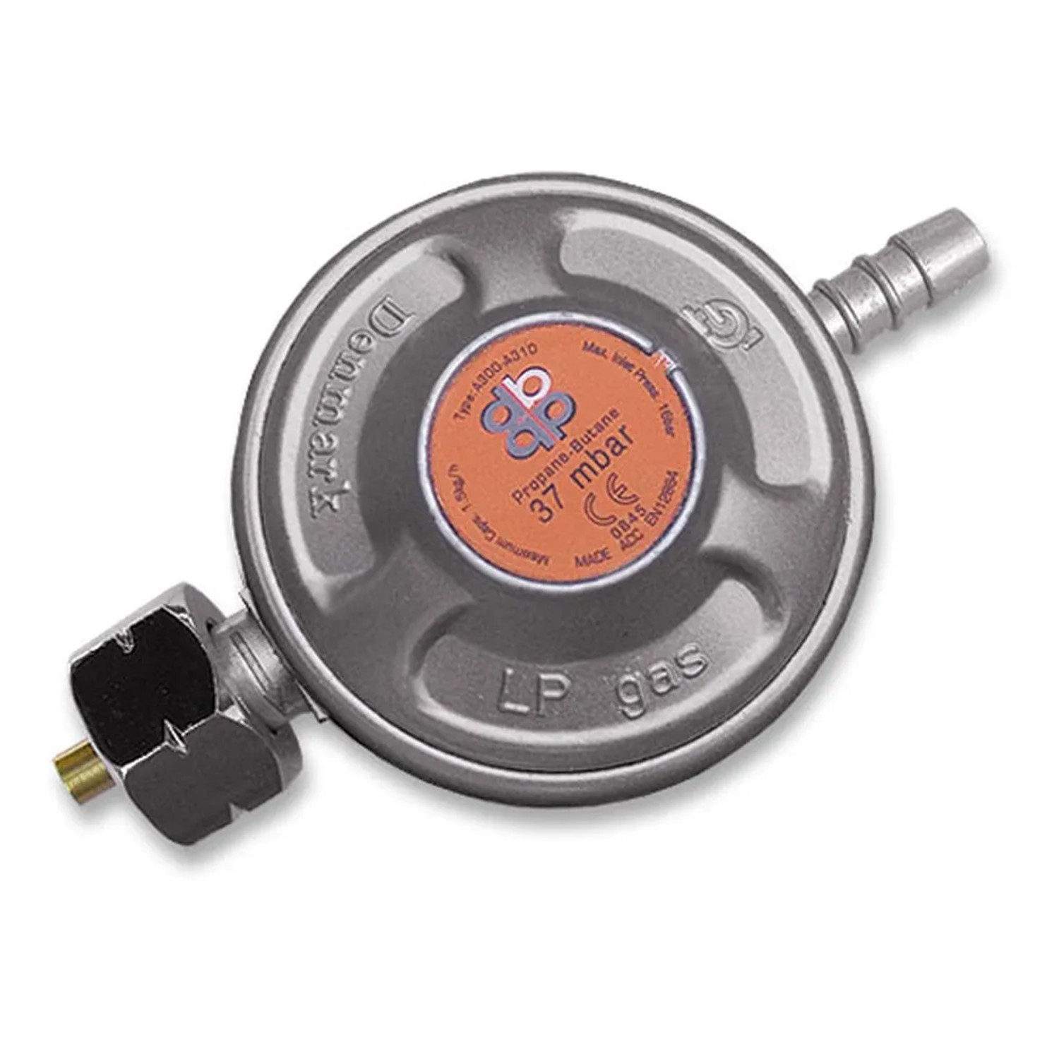 Hydroland Reduktor do butli gazowej 37 mbar 1,5 kg/h na wąż 9-10 mm