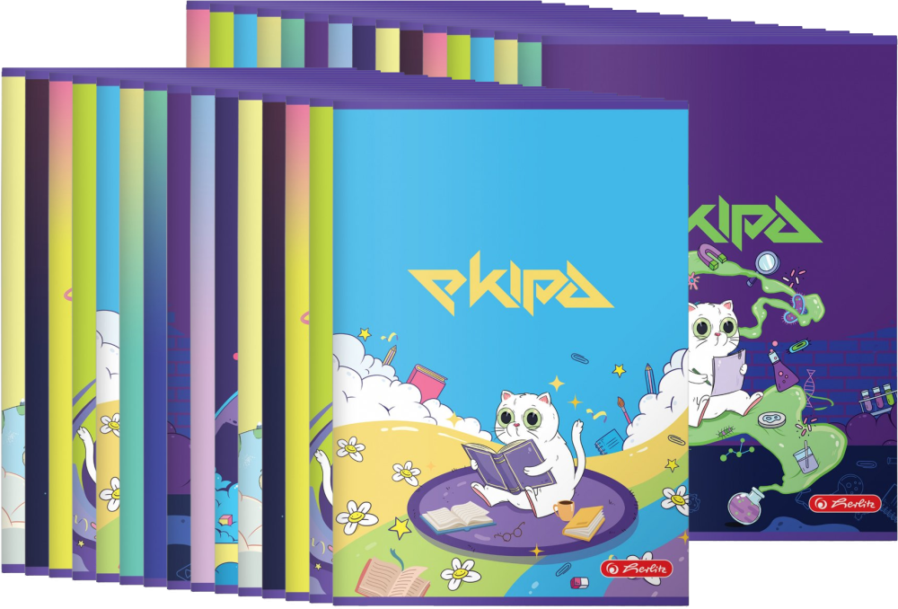 30x Zeszyt w linie Ekipa 9581695, A5, 60 kartek, mix wzorów