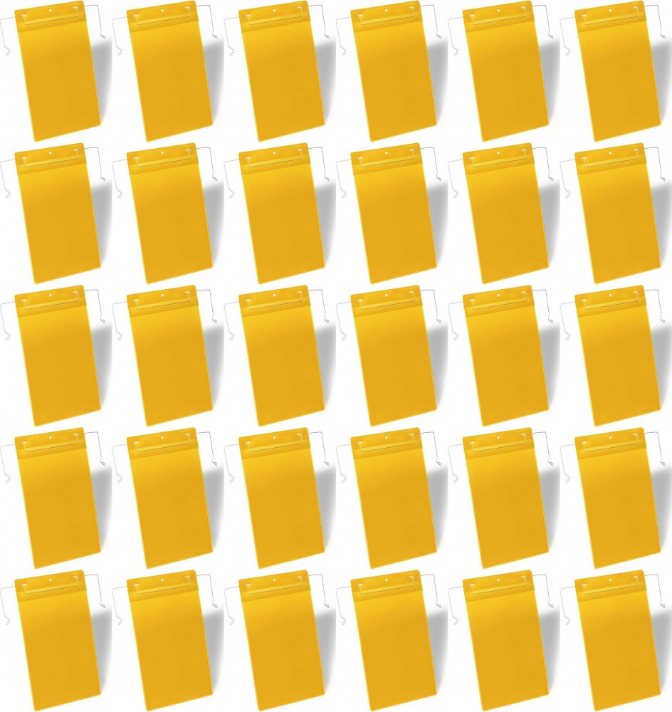 2x Kieszeń magazynowa Durable, z uchwytami z drutu, A4, pionowa, 50 sztuk, żółty