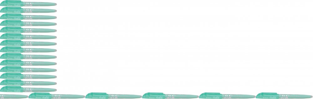 24x Zakreślacz wymazywalny Pilot, Frixion Light Soft, ścięta, 4mm, zielony pastelowy
