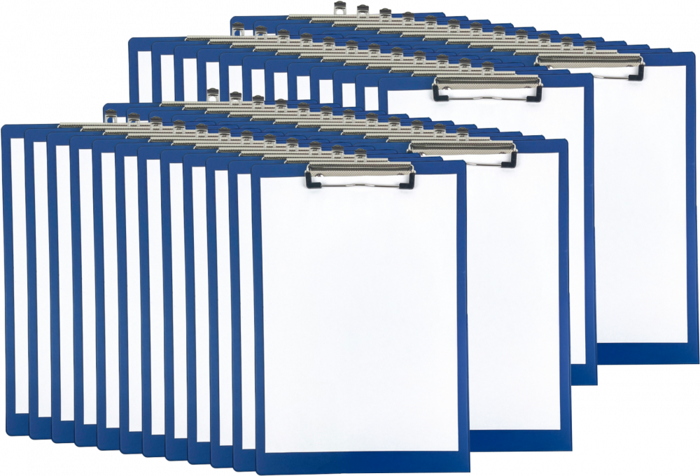 48x Clipboard Viking, A4, niebieski