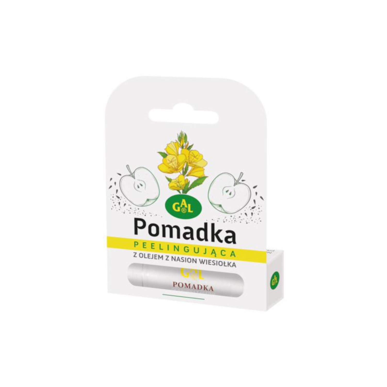 Gal - pomadka peelingująca z olejem z nasion wiesiołka, 4,3 g