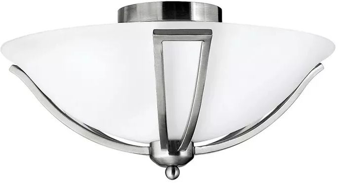 Elstead Lighting Bolla lampa podsufitowa 2x60 W nikiel HK-BOLLA-F