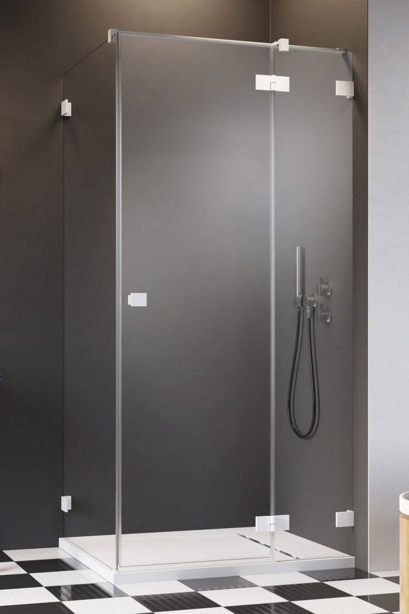 Radaway Essenza Pro White KDJ drzwi prysznicowe 110 cm prawe biały mat/szkło przezroczyste 10097110-04-01R