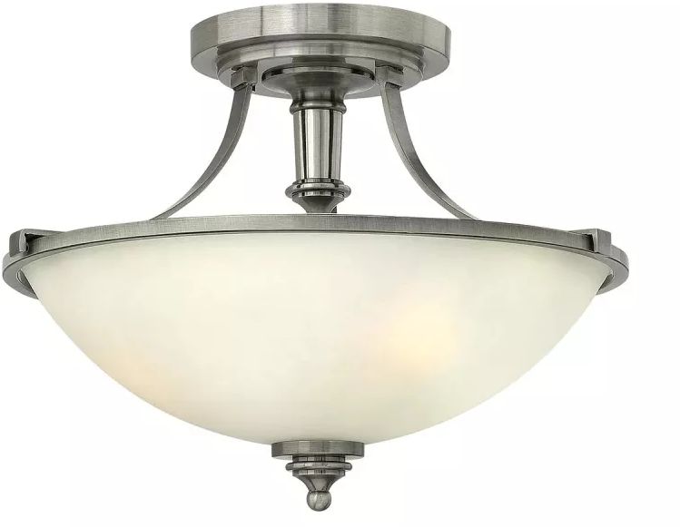 Elstead Lighting Truman lampa podsufitowa 3x60 W nikiel HK-TRUMAN-SF
