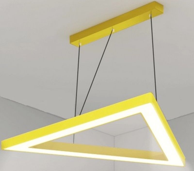 zoomLED Trójkąt lampa wisząca 1x54W zółta