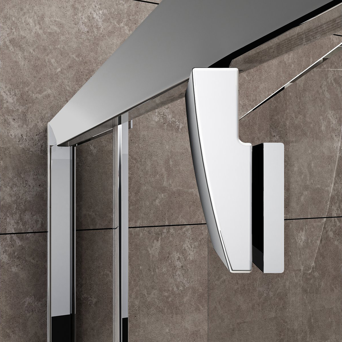 Ravak Pivot kabina prysznicowa 90x90 cm półokrągła biała/szkło przezroczyste 37677100Z1