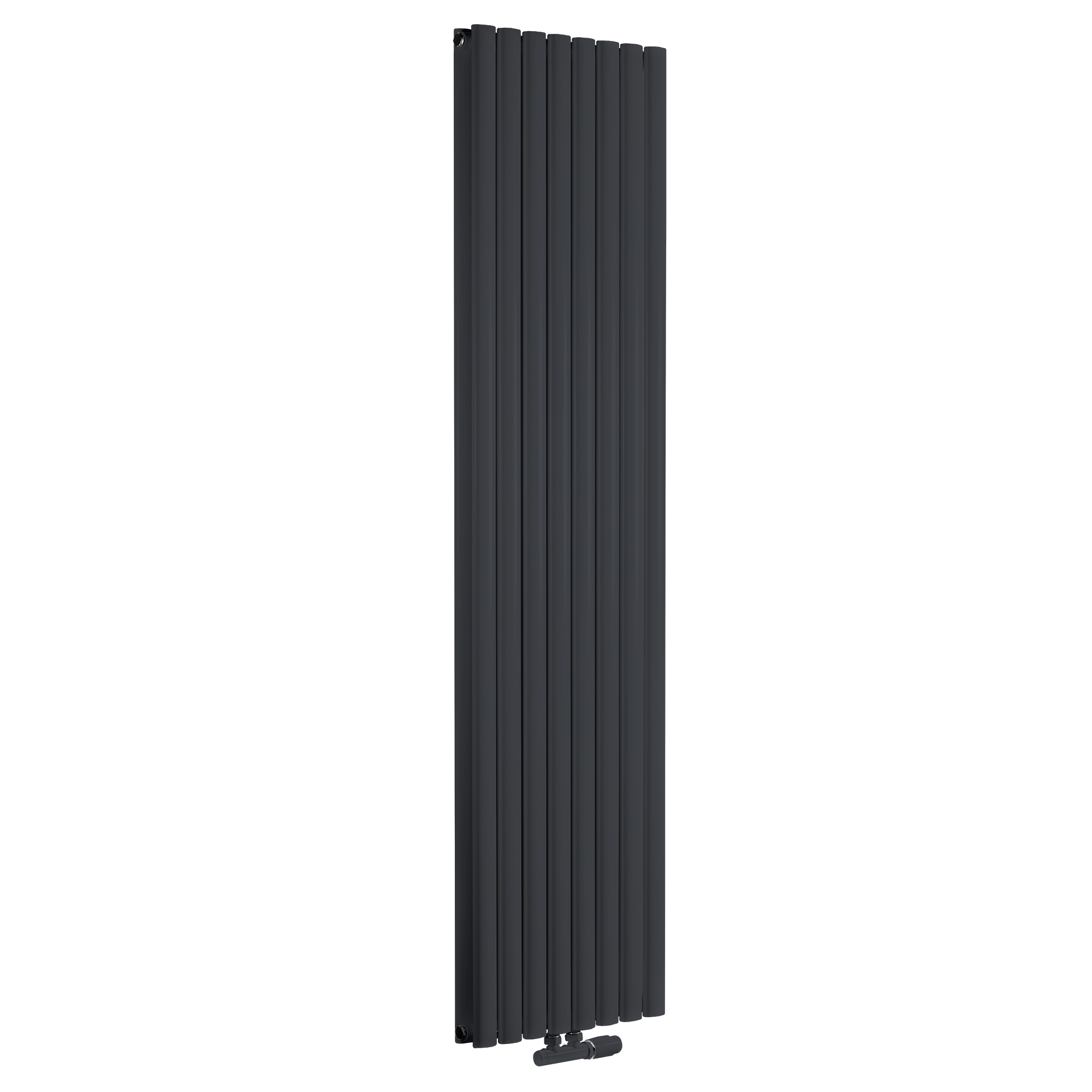 Luxrad Fortuna Podwójna grzejnik dekoracyjny 60x58,4 cm podłączenie dolne antracyt FORP6005847016ZDC