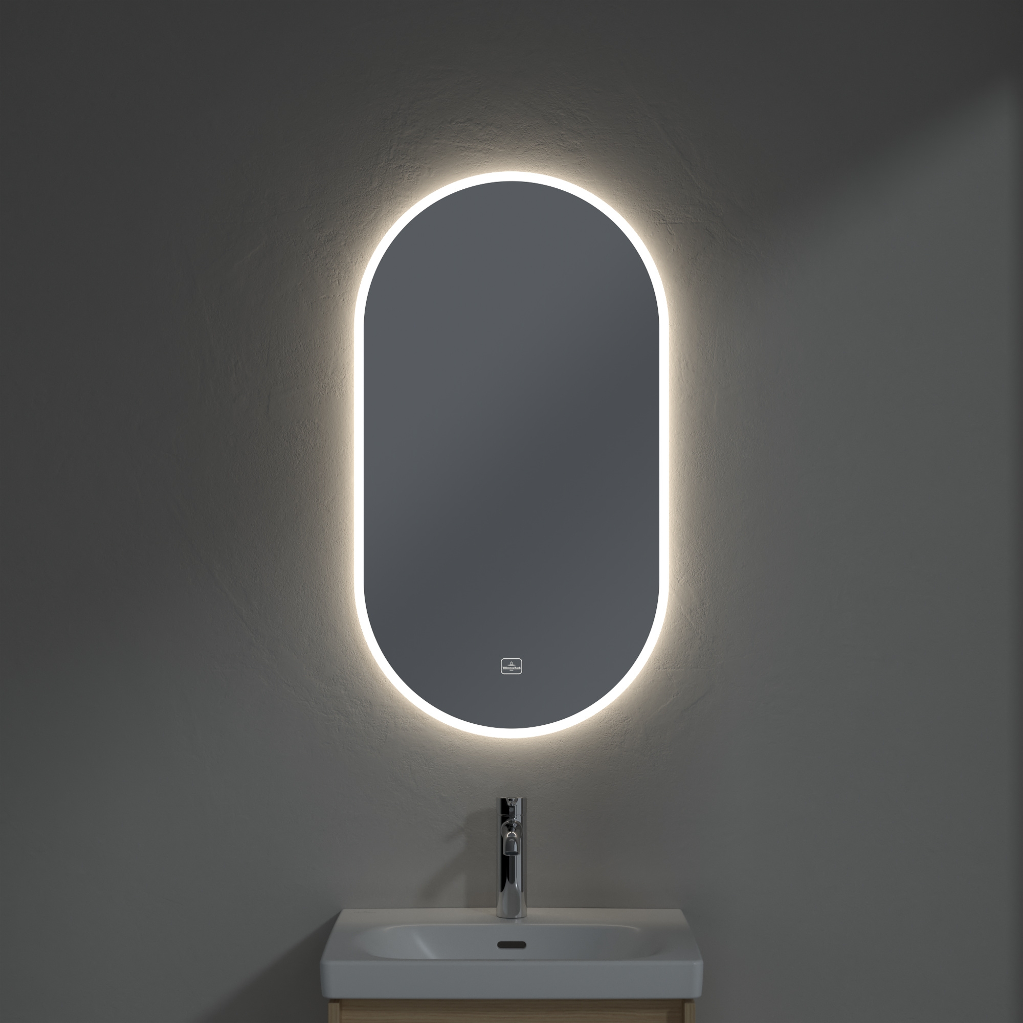 Villeroy & Boch More to See Lite+ lustro 50x90 cm owalne z oświetleniem A4855000