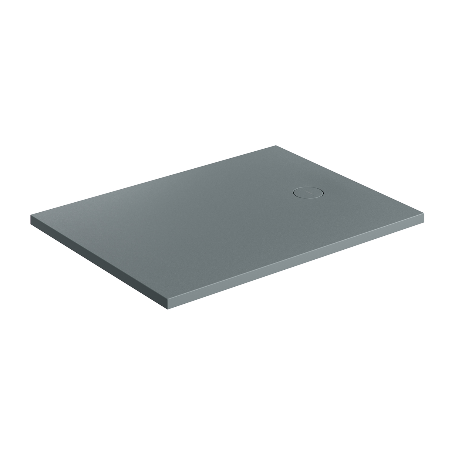 Omnires Aquarock brodzik prostokątny z maskownicą 100x90 cm ash grey mat AQUAROCK90-100AG
