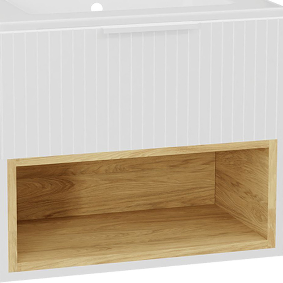 Excellent Tuto 2.0 front szafki 60x2x24.6 cm podumywalkowa wisząca biały połysk MLEX.2151.600.03.WH