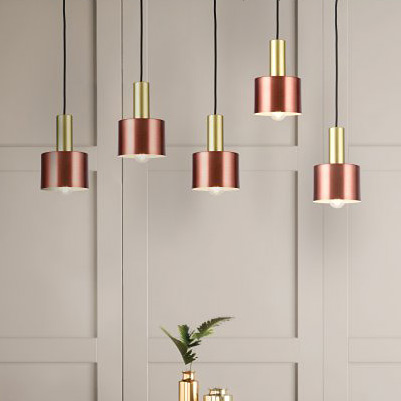 GTV Selvia lampa wisząca 1x40 W złota OS-SELV-40-DEC