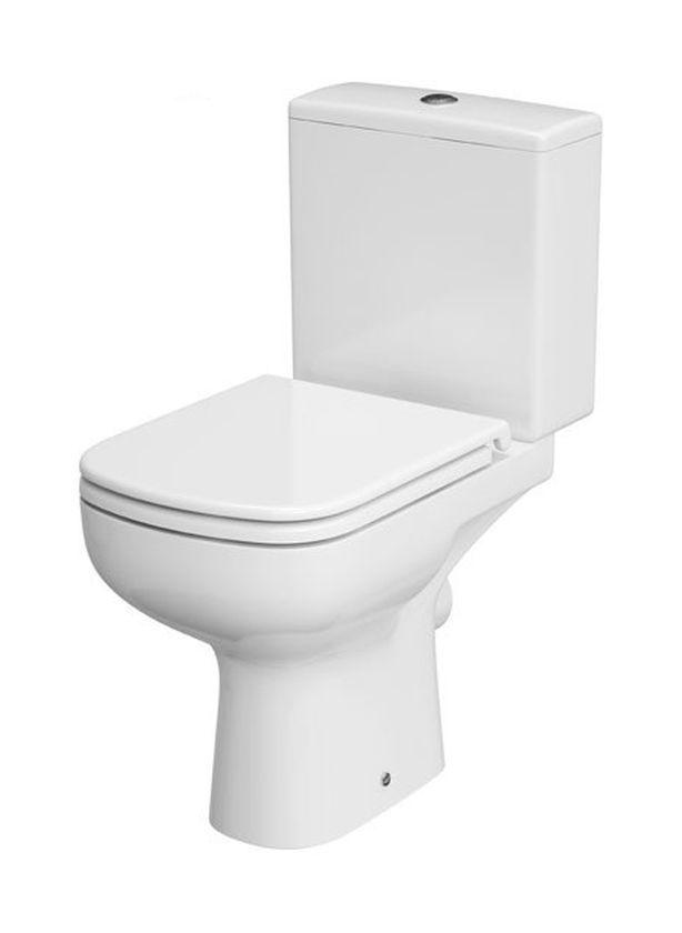 Cersanit Colour New zestaw WC kompakt bez kołnierza CleanOn z deską wolnoopadającą biały K103-027