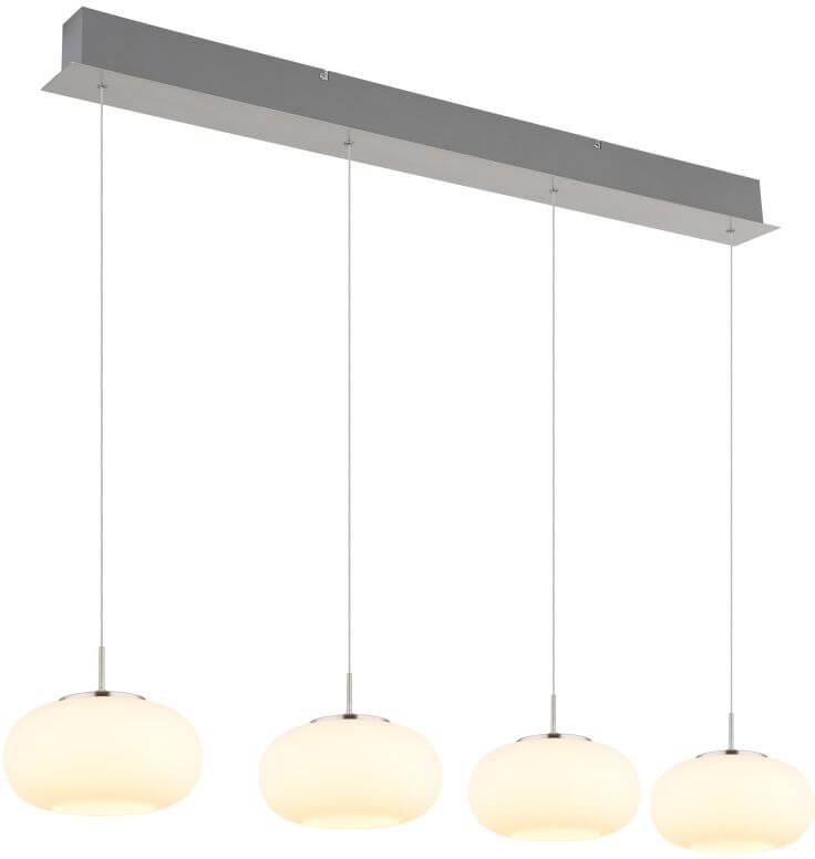 Globo Lighting lampa wisząca 4x24 W nikiel 15744-4HN