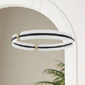 Italux Faris lampa wisząca 1x53 W czarna PND-62738-53W-3K-BK-GD