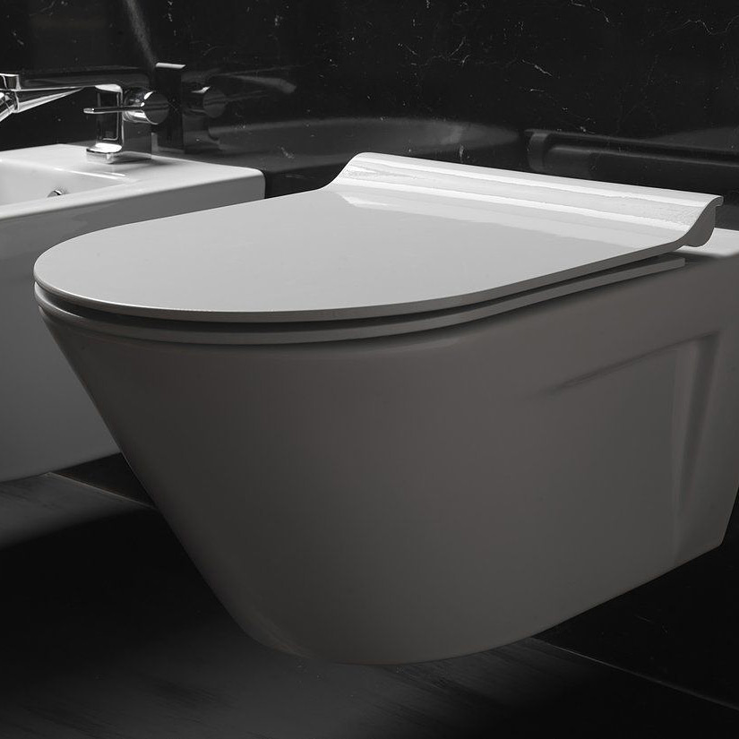 GSI Norm miska wisząca bez kołnierza Swirlflush ExtraGlaze biała 861511