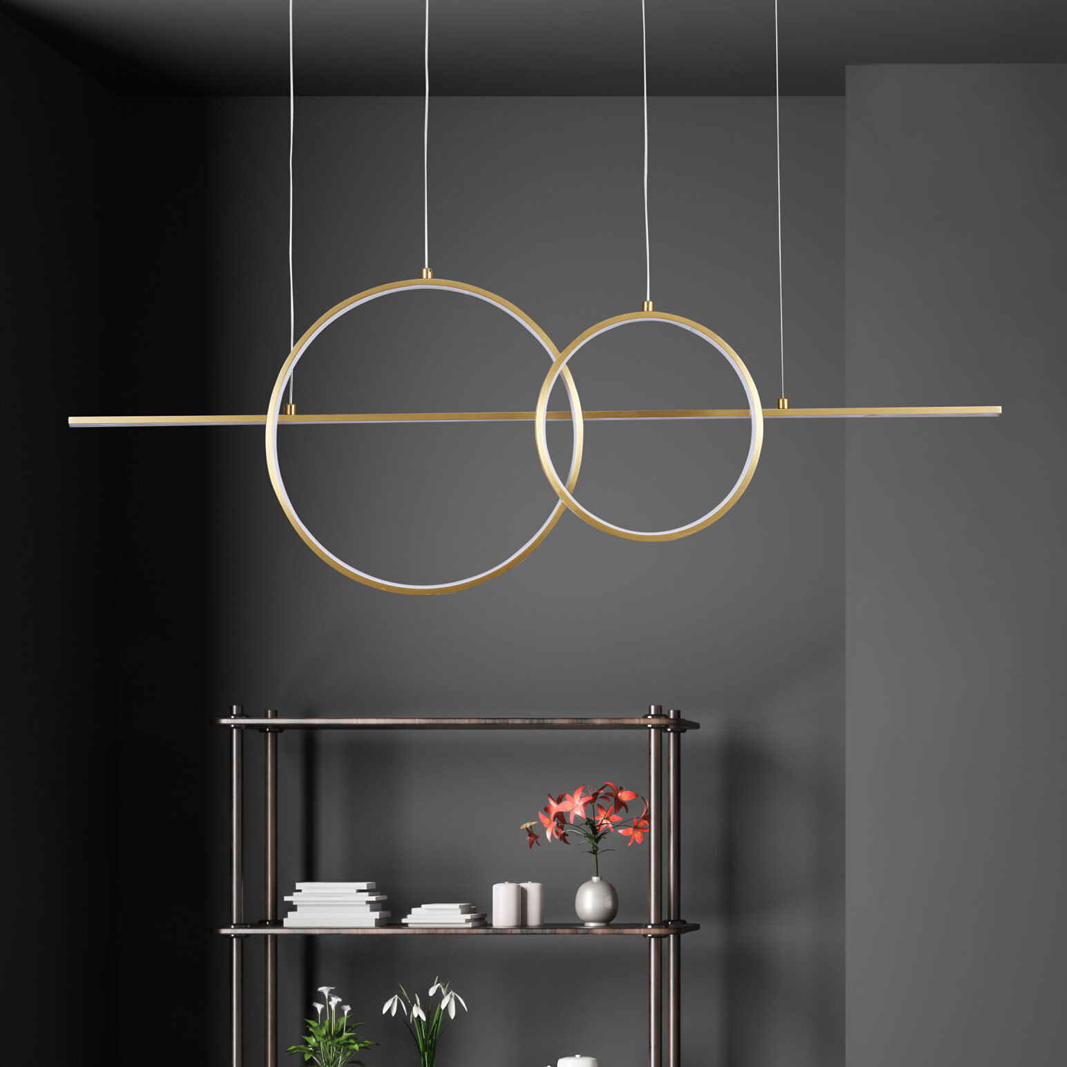Goldlux Laura lampa wisząca 1x42 W złota 331809 - Wysyłka w 24h