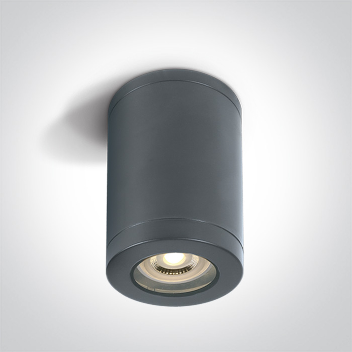 One Light lampa podsufitowa zewnętrzna 1x6 W antracyt 67142A/AN