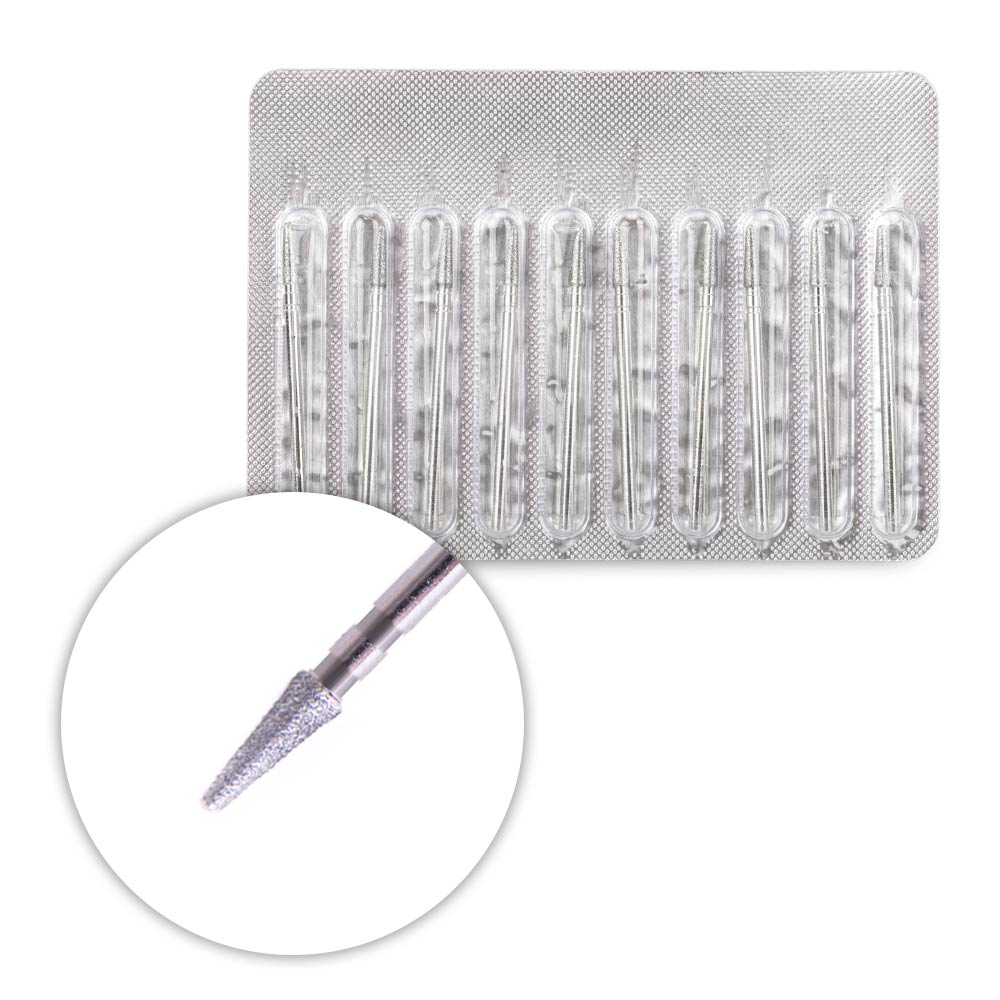 Zestaw frezów diamentowych stożek L01610D-B 10 szt