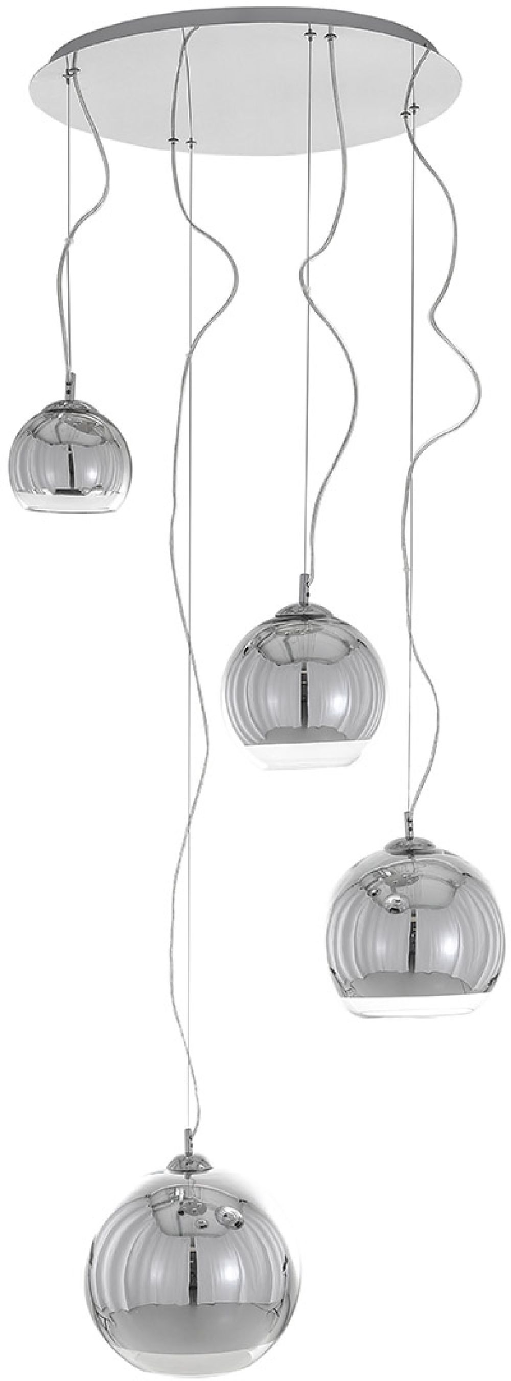 Darmowa Dostawa - Lampa wisząca 4x40 W chrom Italux Laurent MA04914C004
