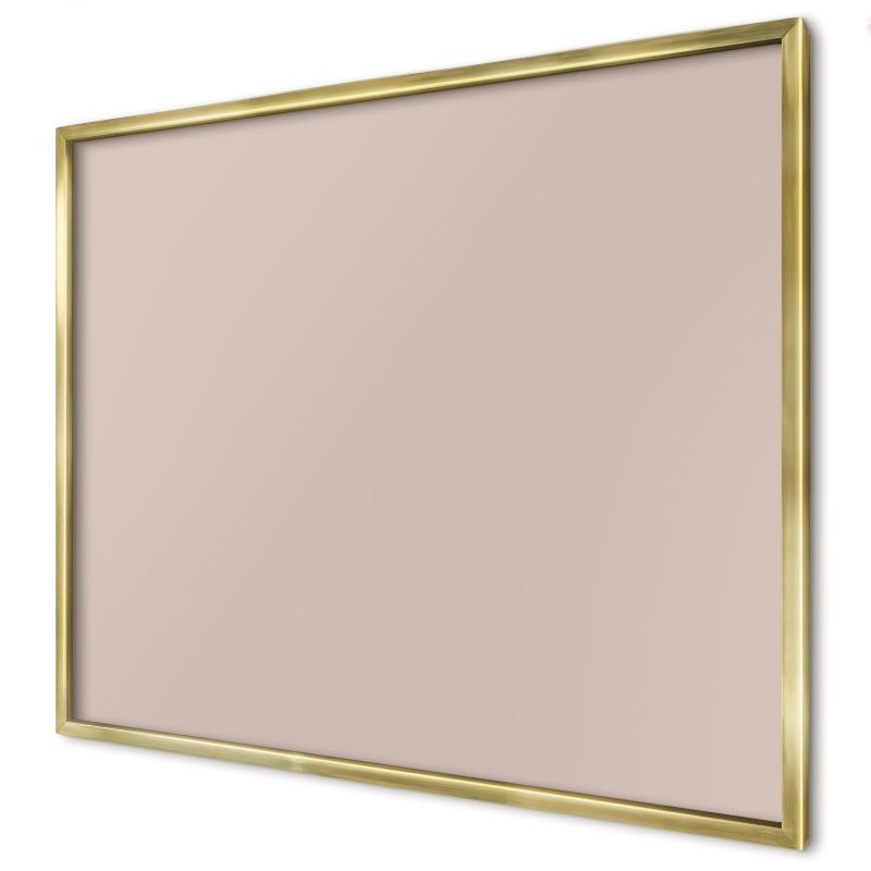 Magnetyczna tablica ozdobna Wallfluent 80x60 Beżowy róż w złotej ramie 1szt