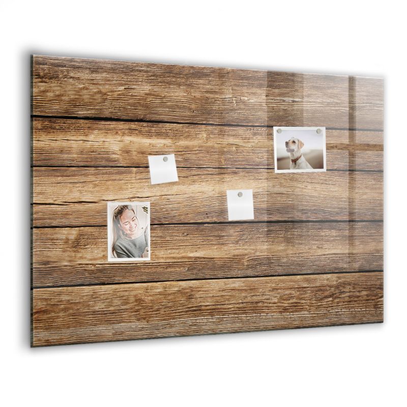 Tablica Magnetyczna Do Kuchni Na Magnesy Wallfluent 100x70 cm Naturalna tekstura drewna 1 szt.