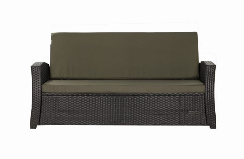 Poduszka ogrodowa na sofę Technorattan, Setgarden,120x50cm +120x50cm Zielona dwustronne Poduszki na meble ogrodowe-Rattan, 1szt