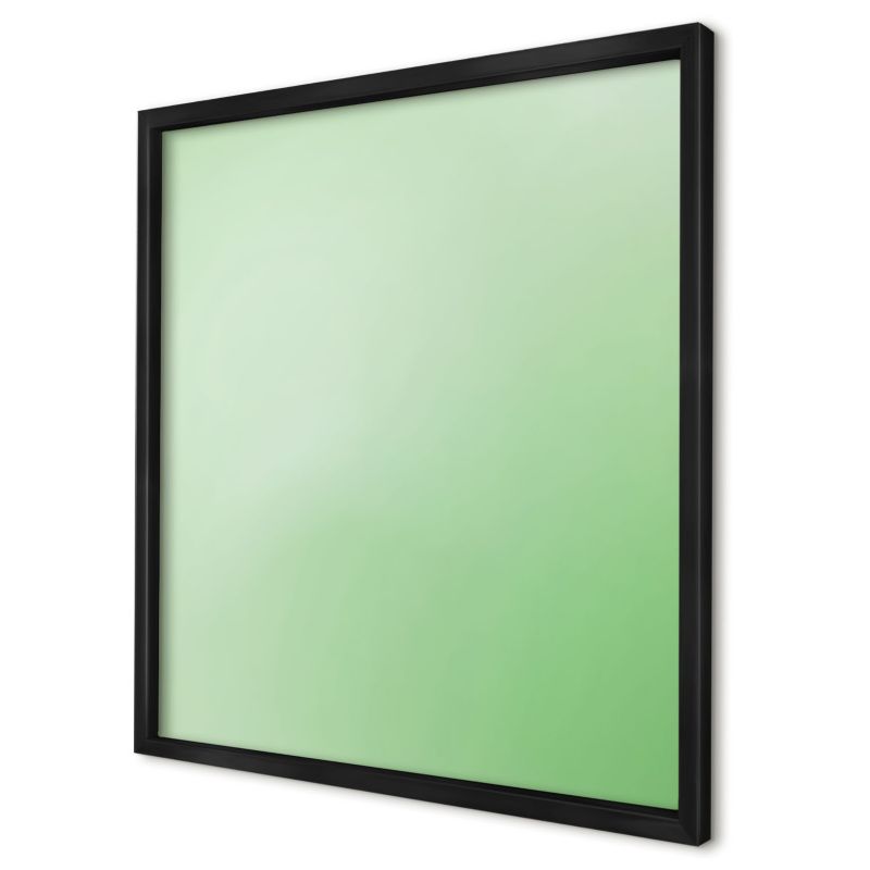 Tablica magnetyczna ozdobna Wallfluent 50x50 Zielona harmonia w czarnej ramie 1szt