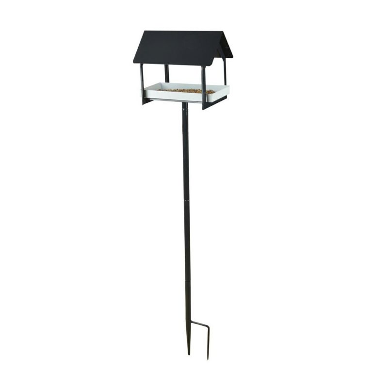 Karmnik dla ptaków stojący Esschert Design stalowy szary 126x29x19 cm 1 szt.