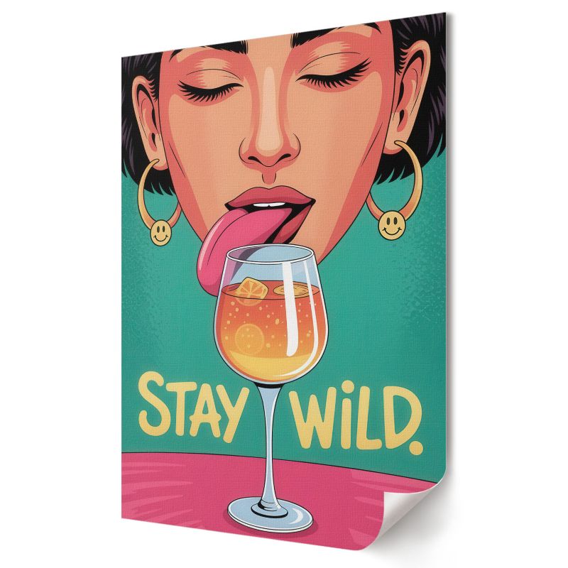 Plakat Wallfluent Format A1 Stay Wild Artysta Sableen 1 szt.