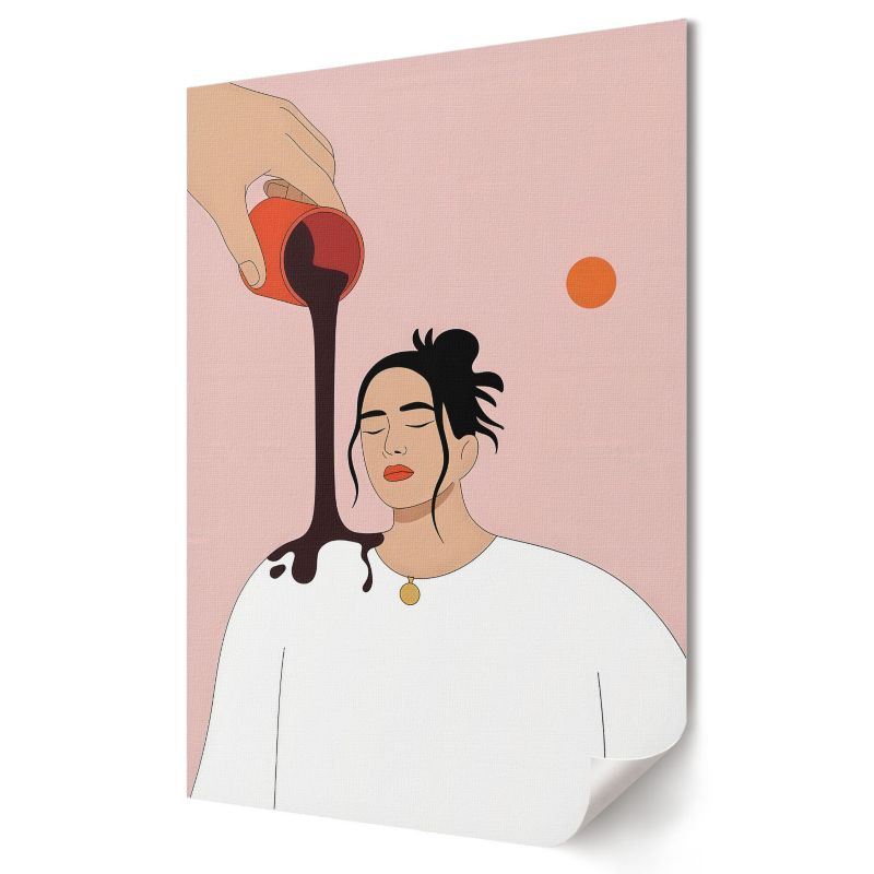 Plakat canvas Wallfluent Format A1 Wylewanie kawy Artysta Boa 1 szt.