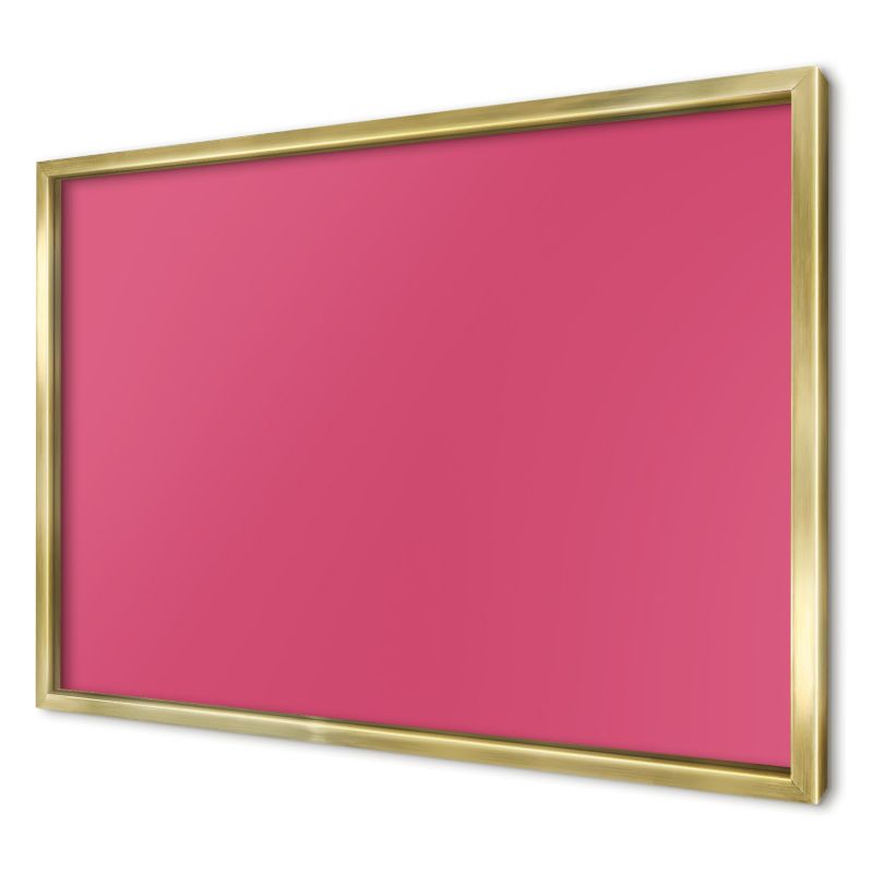 Magnetyczna tablica ozdobna Wallfluent 60x40 Róż energetyczny w złotej ramie 1szt