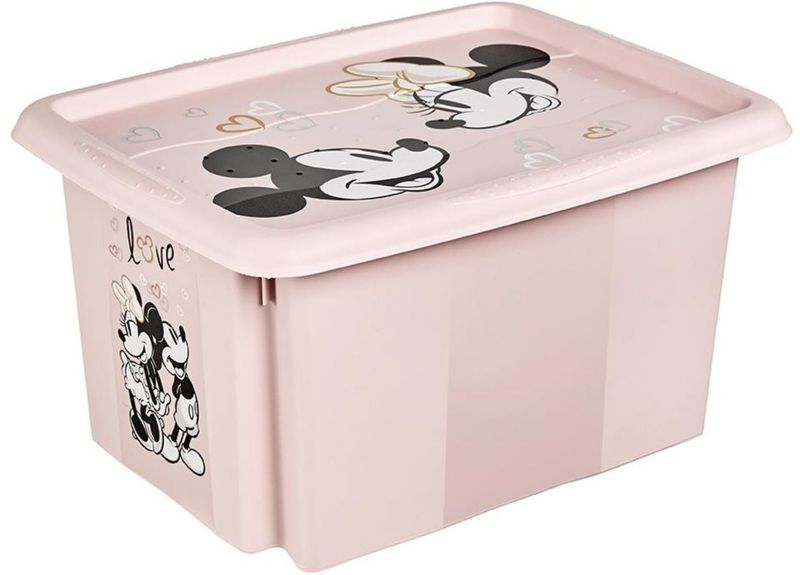 Pojemnik do przechowywania 15L Keeeper Karolina Nordic Pink z pokrywą, 1 szt.