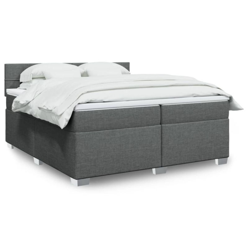 Łóżko kontynentalne WaszeMeble 200x200 cm ciemnoszara WM-3285996 1 szt.