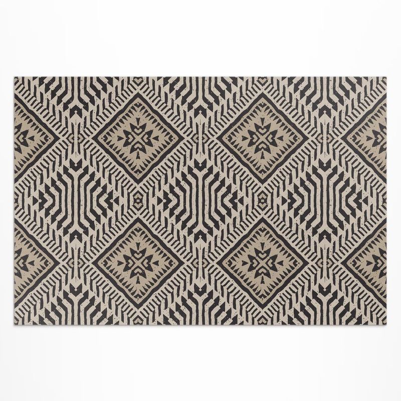 Dywan Winylowy Z Nadrukiem Wallfluent 60x90 cm Indiańskie wzornictwo boho ornament 1 szt.