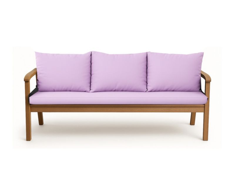Poduszka ogrodowa na ławkę 3-os, Setgarden, 150x50x50cm,, fioletowa dwustronne Poduszki na ławkę zdejmowany pokrowiec,Mix 1szt
