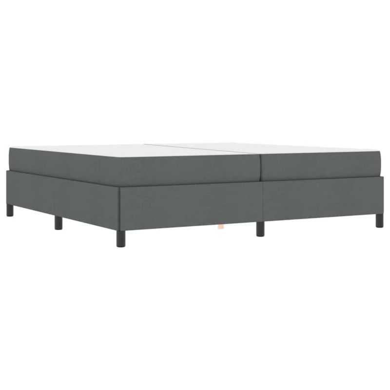 Łóżko z materacem WaszeMeble 200x200 cm Ciemnoszary tkanina WM-3398886 1 szt.